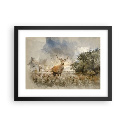 Poster in einem schwarzem Rahmen - Würde – Stärke – Würde - 40x30 cm