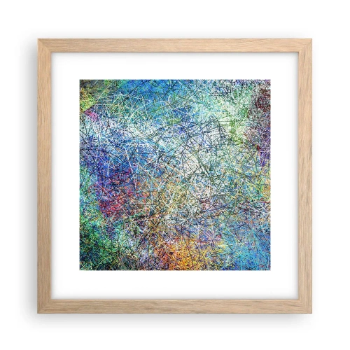 Poster in einem Rahmen aus heller Eiche - Es ist nicht so einfach - 30x30 cm