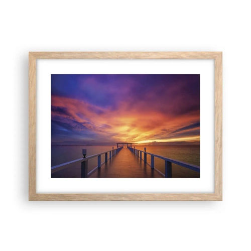 Poster in einem Rahmen aus heller Eiche - Ohne Ende - 40x30 cm