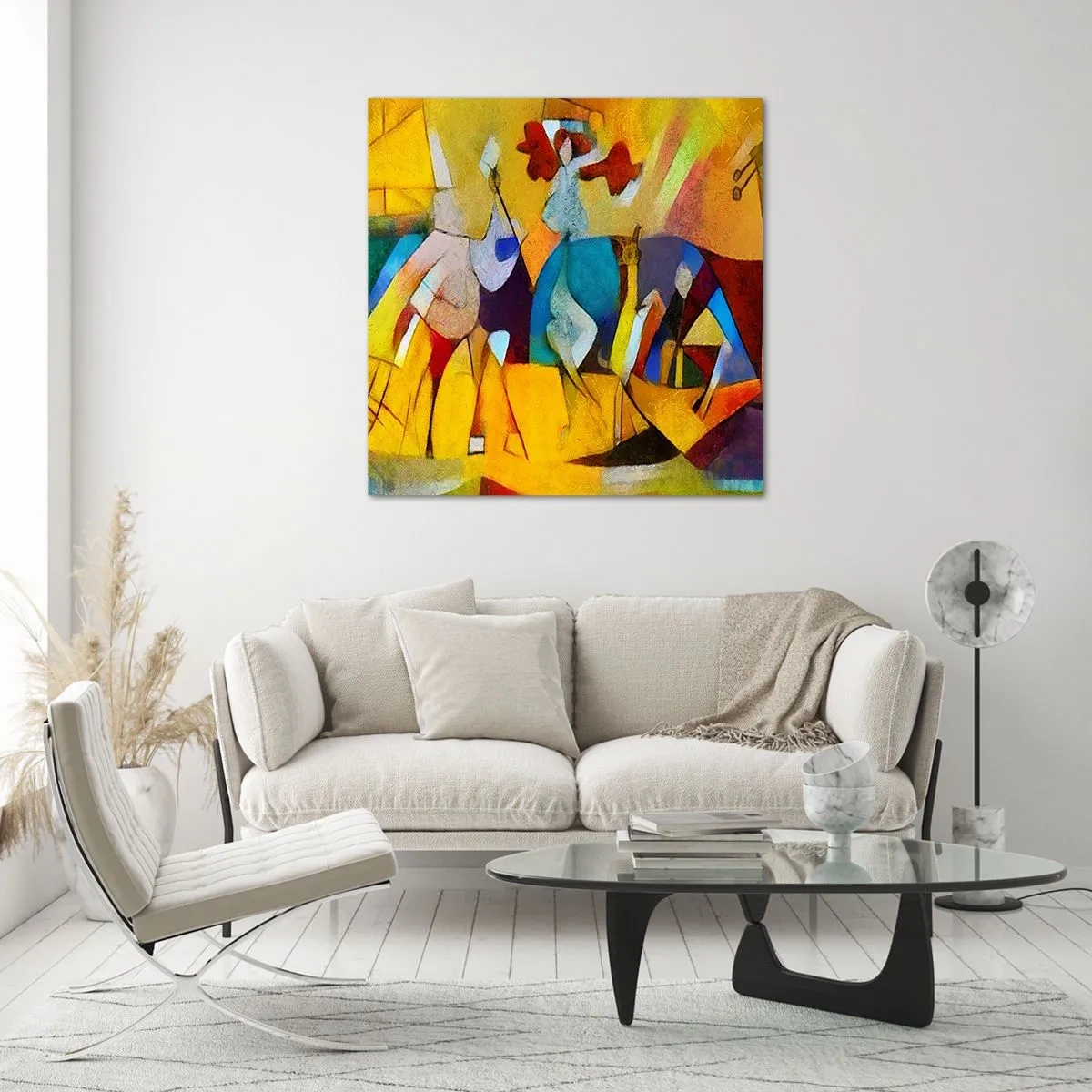 Glasbild - Bild auf glas - Sonne - Leben - Freude - 50x50 cm