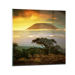 Glasbild - Bild auf glas - Ein Reisetraum - 50x50 cm