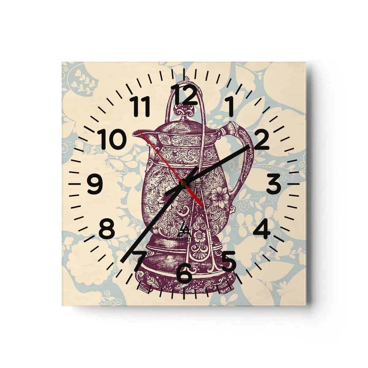 Wanduhr - Glasuhr - Schönheit des Alltags - 30x30 cm