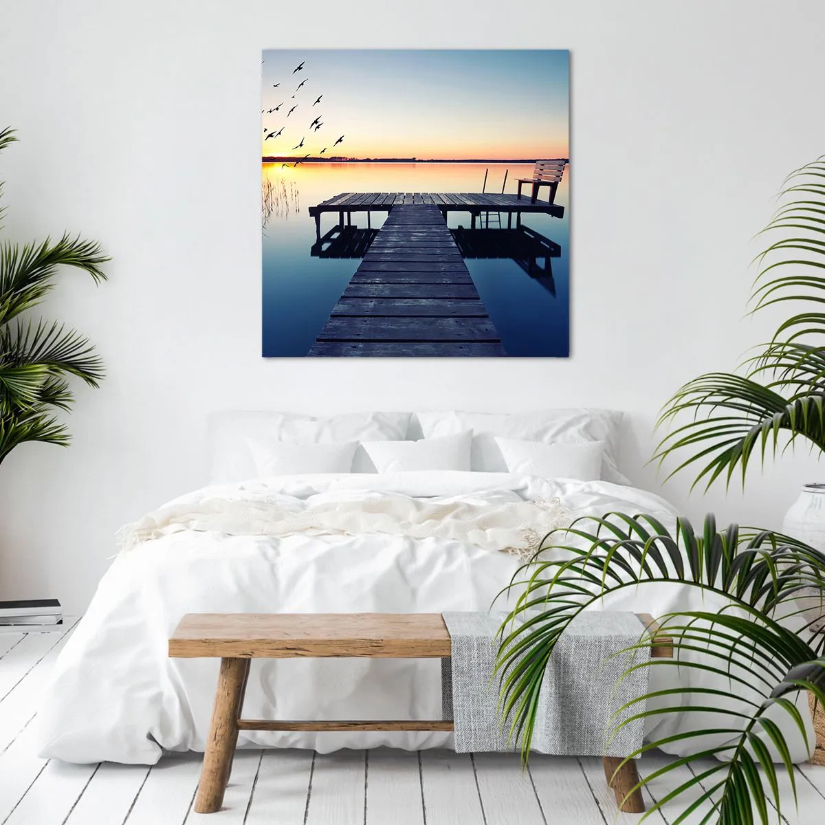 Bild auf Leinwand - Leinwandbild - Das war ein guter Tag - 50x50 cm