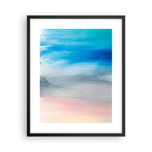 Poster in einem schwarzem Rahmen - Elemente: Luft - 40x50 cm