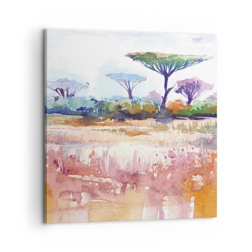 Bild auf Leinwand - Leinwandbild - Savannah-Farben - 60x60 cm