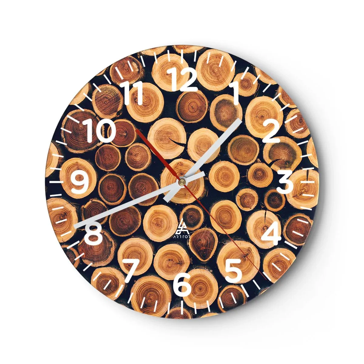 Wanduhr - Glasuhr - Wie alt sehe ich aus? - 30x30 cm