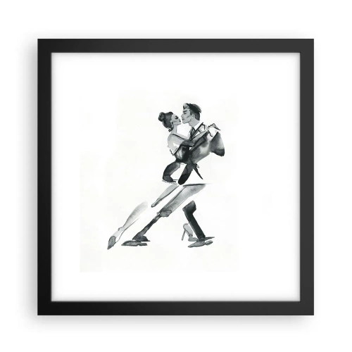 Poster in einem schwarzem Rahmen - In einem Schlag - 30x30 cm