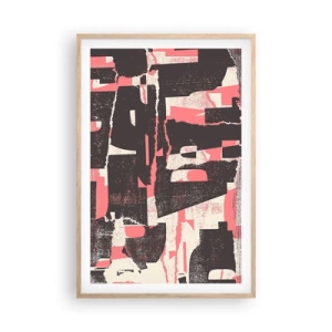 Poster in einem Rahmen aus heller Eiche - All dieser Lärm - 61x91 cm