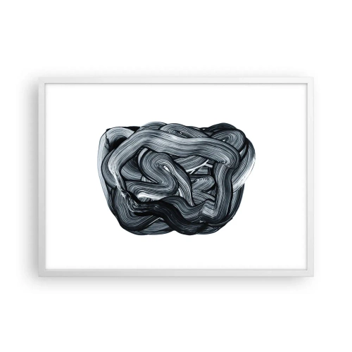 Poster in einem weißen Rahmen - Es ist nicht so einfach - 70x50 cm