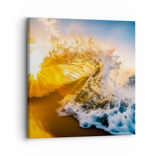 Bild auf Leinwand - Leinwandbild - Spaß im Sand - 30x30 cm