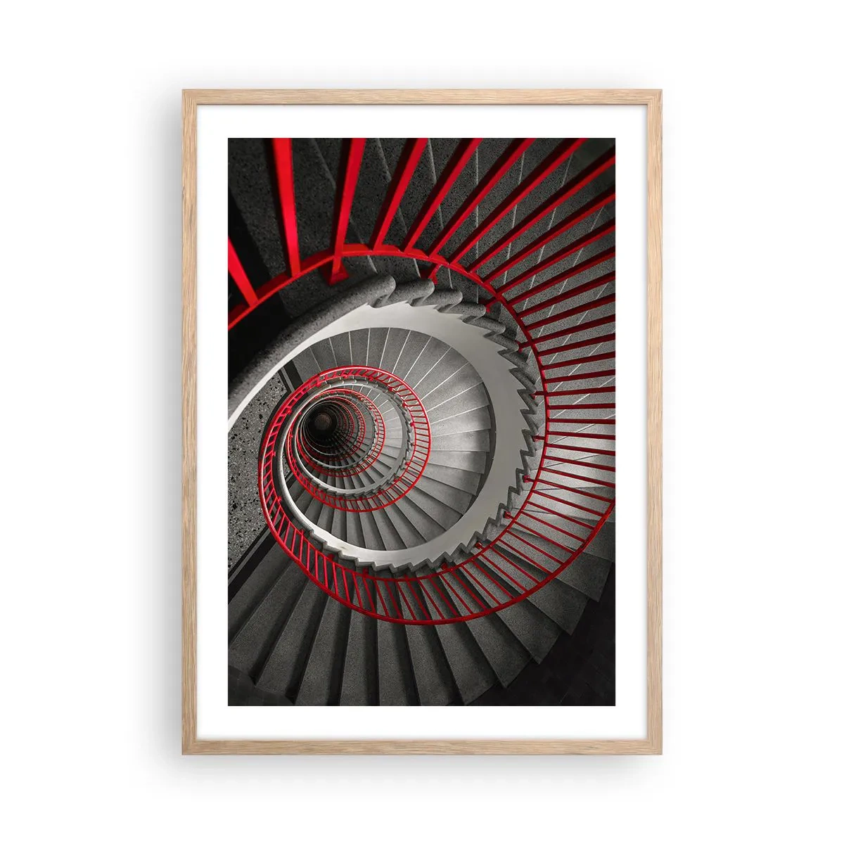 Poster in einem Rahmen aus heller Eiche - Architekturspaß - 50x70 cm