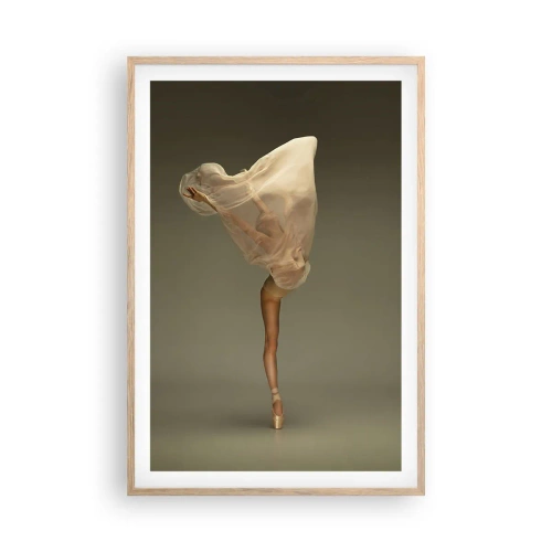 Poster in einem Rahmen aus heller Eiche - Es wird bald auffliegen - 61x91 cm