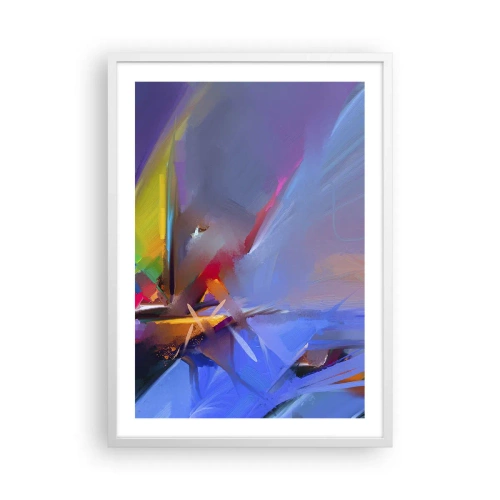 Poster in einem weißen Rahmen - Propeller wie ein Vogel - 50x70 cm