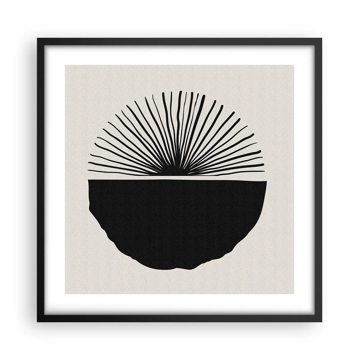 Poster in einem schwarzem Rahmen - Eine Reihe von Möglichkeiten - 50x50 cm