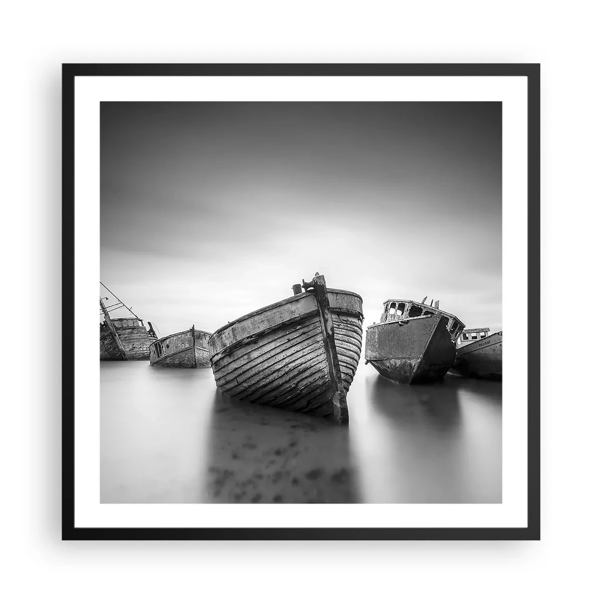 Poster in einem schwarzem Rahmen - Nur Erinnerungen ... - 60x60 cm