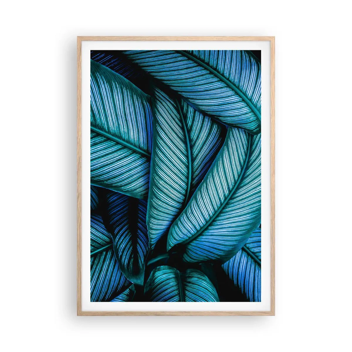 Poster in einem Rahmen aus heller Eiche - Lebenslinien - 70x100 cm