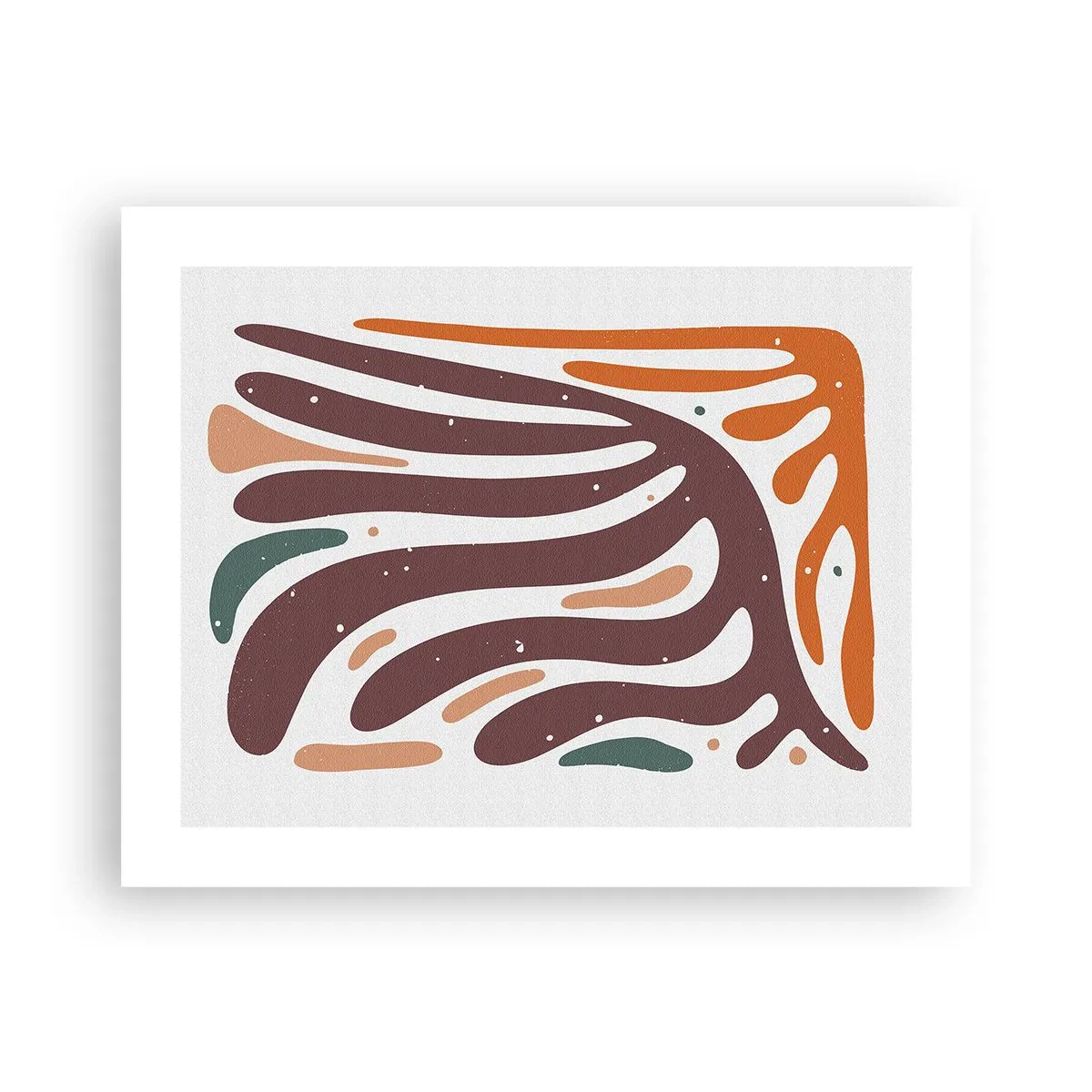 Poster - Strahlende organische Komposition - 50x40 cm