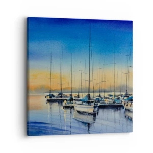 Bild auf Leinwand - Leinwandbild - Ende eines guten Tages - 30x30 cm
