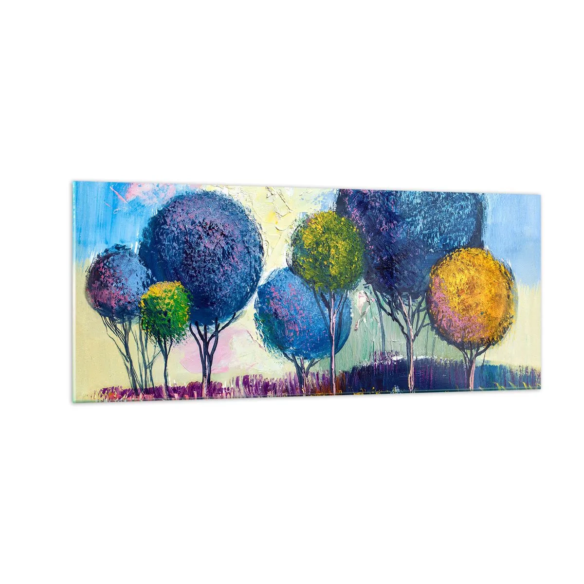 Glasbild - Bild auf glas - Kugel - die Form des Ideals - 100x40 cm