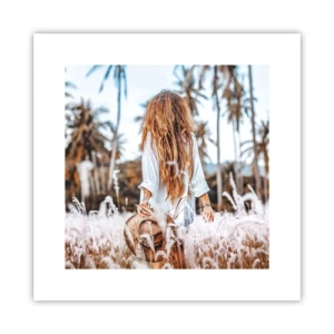 Poster - Geboren aus Grasflaum - 30x30 cm