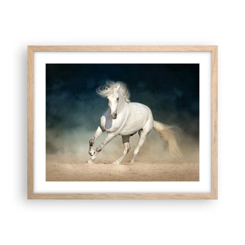 Poster in einem Rahmen aus heller Eiche - Freiheit in ihrem reinen Zustand - 50x40 cm