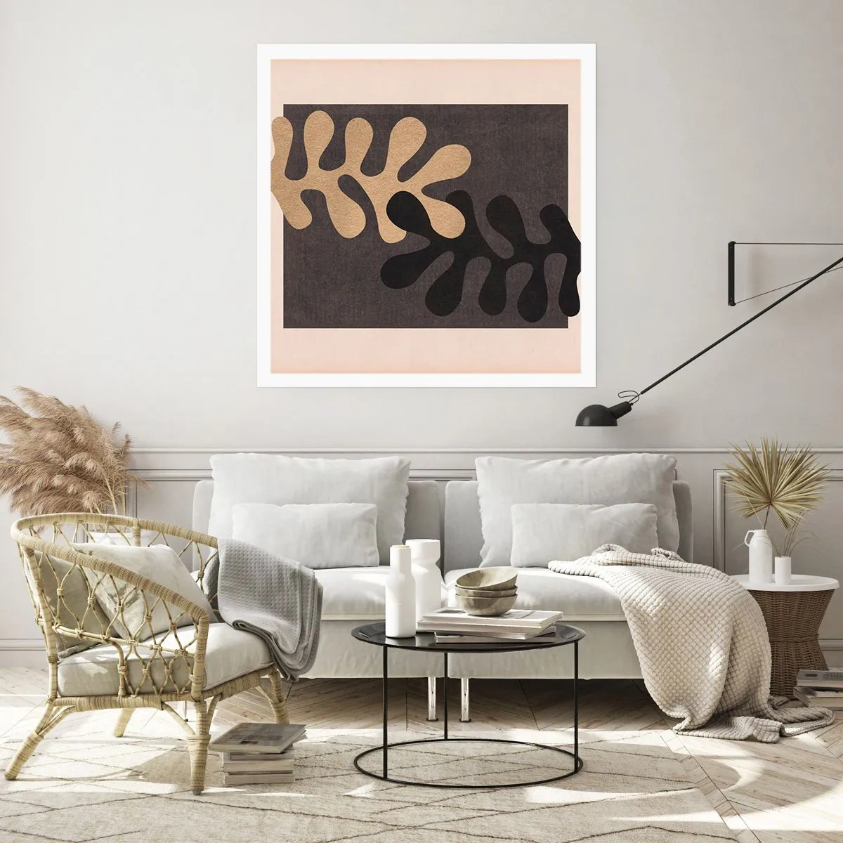 Poster - Abwesenheit und Ergänzung - 50x50 cm