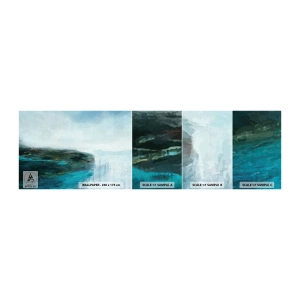 Fototapeten Muster Selbstklebend Deluxe Sticker - Nautische Abstraktion - Abstraktion, Zeitgenössisch, Meer - 100x30 cm