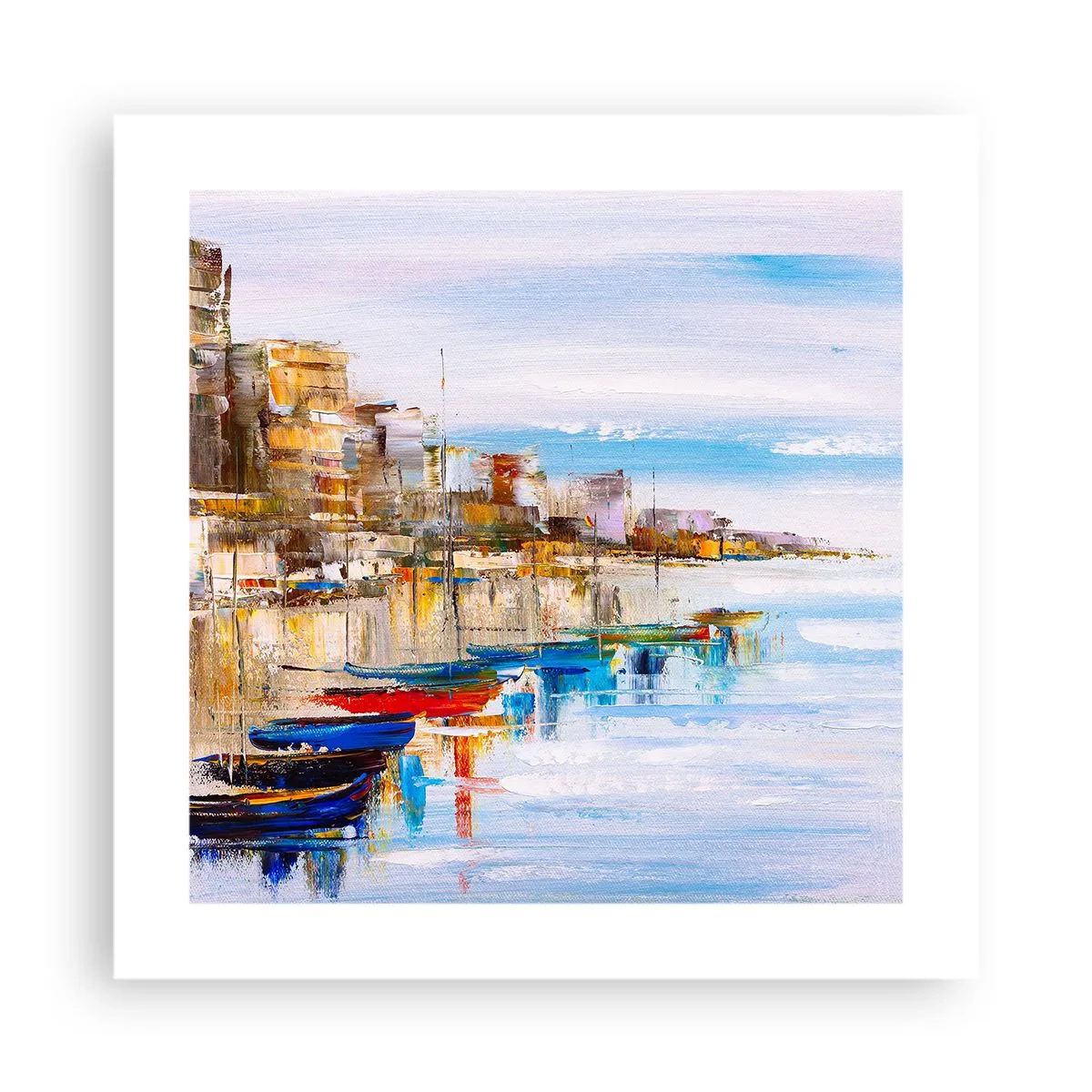 Poster - Bunte urbane Oase - 40x40 cm