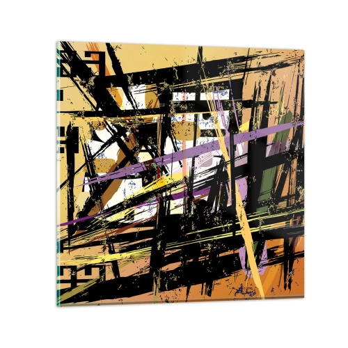 Glasbild - Bild auf glas - Ein scharfer Schnitt - 40x40 cm