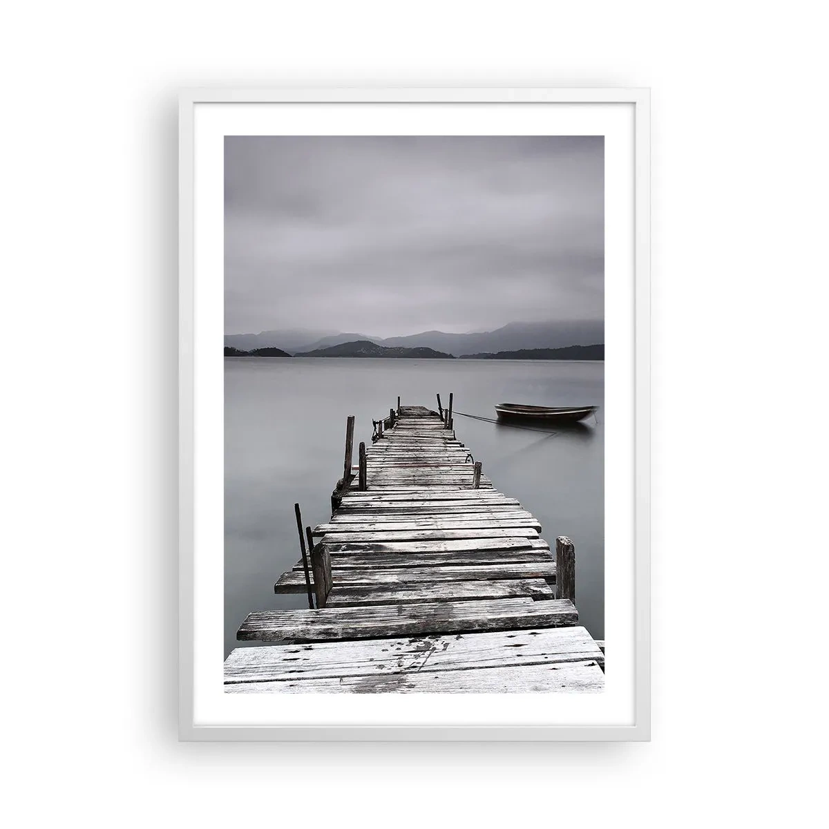 Poster in einem weißen Rahmen - Du kannst morgen gehen - 50x70 cm