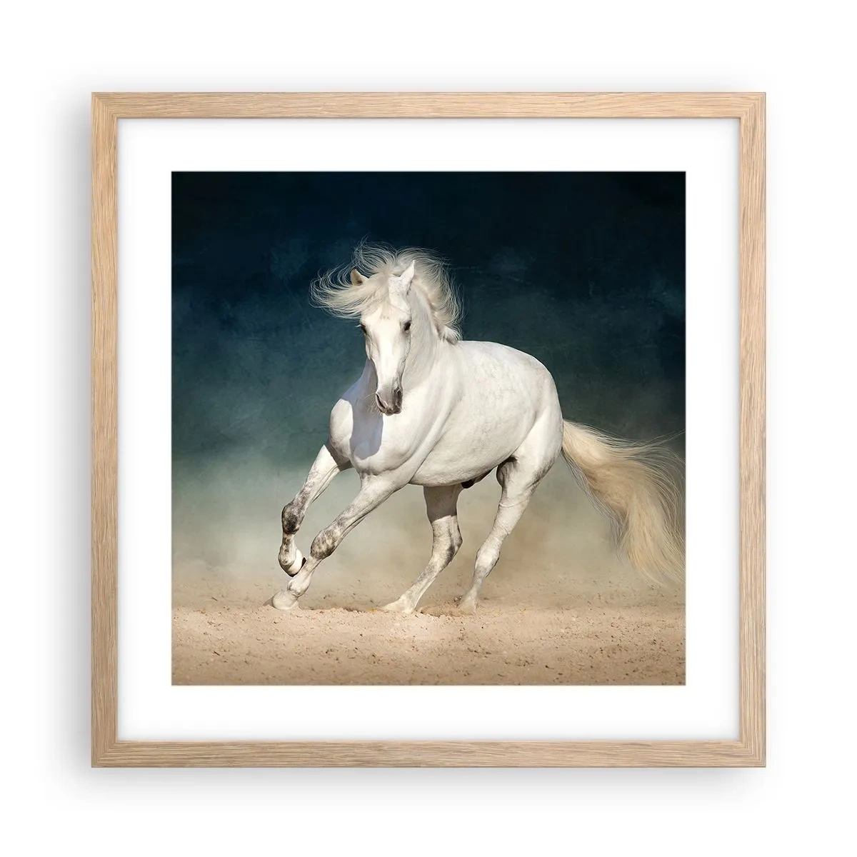 Poster in einem Rahmen aus heller Eiche - Freiheit in ihrem reinen Zustand - 40x40 cm