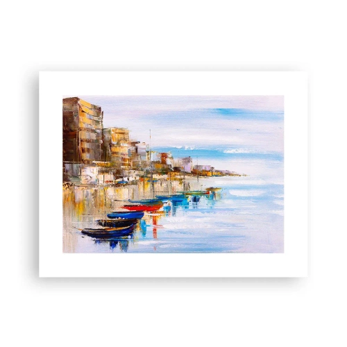 Poster - Bunte urbane Oase - 40x30 cm