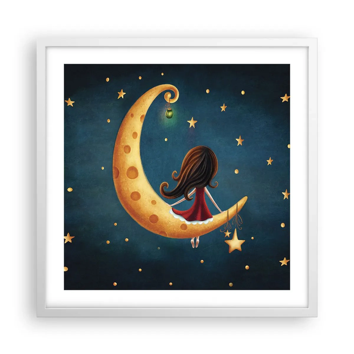 Poster in einem weißen Rahmen - Einmal… - 50x50 cm