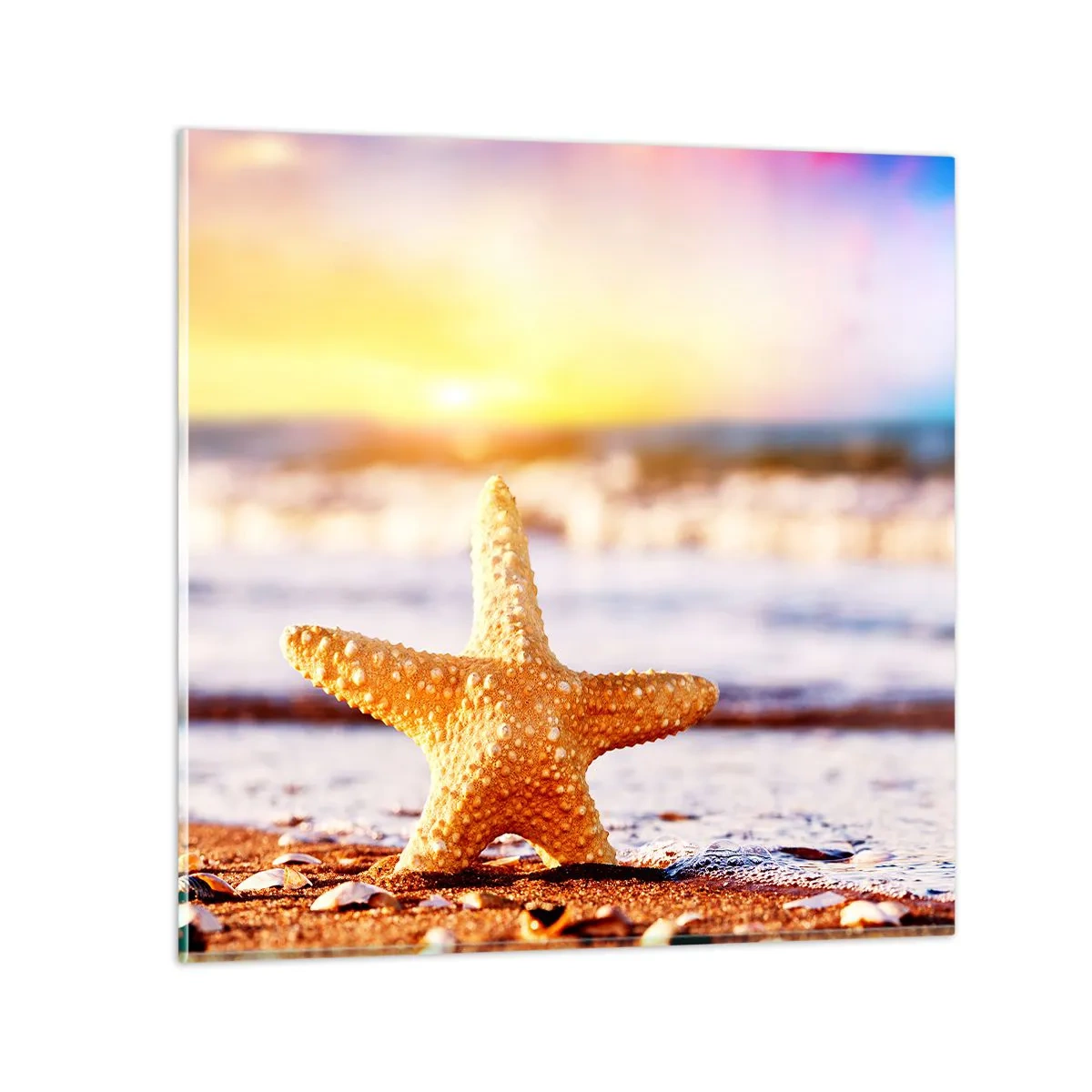 Glasbild - Bild auf glas - Meer Geschenk - 60x60 cm