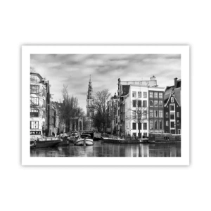Poster - Amsterdamer Atmosphäre - 70x50 cm
