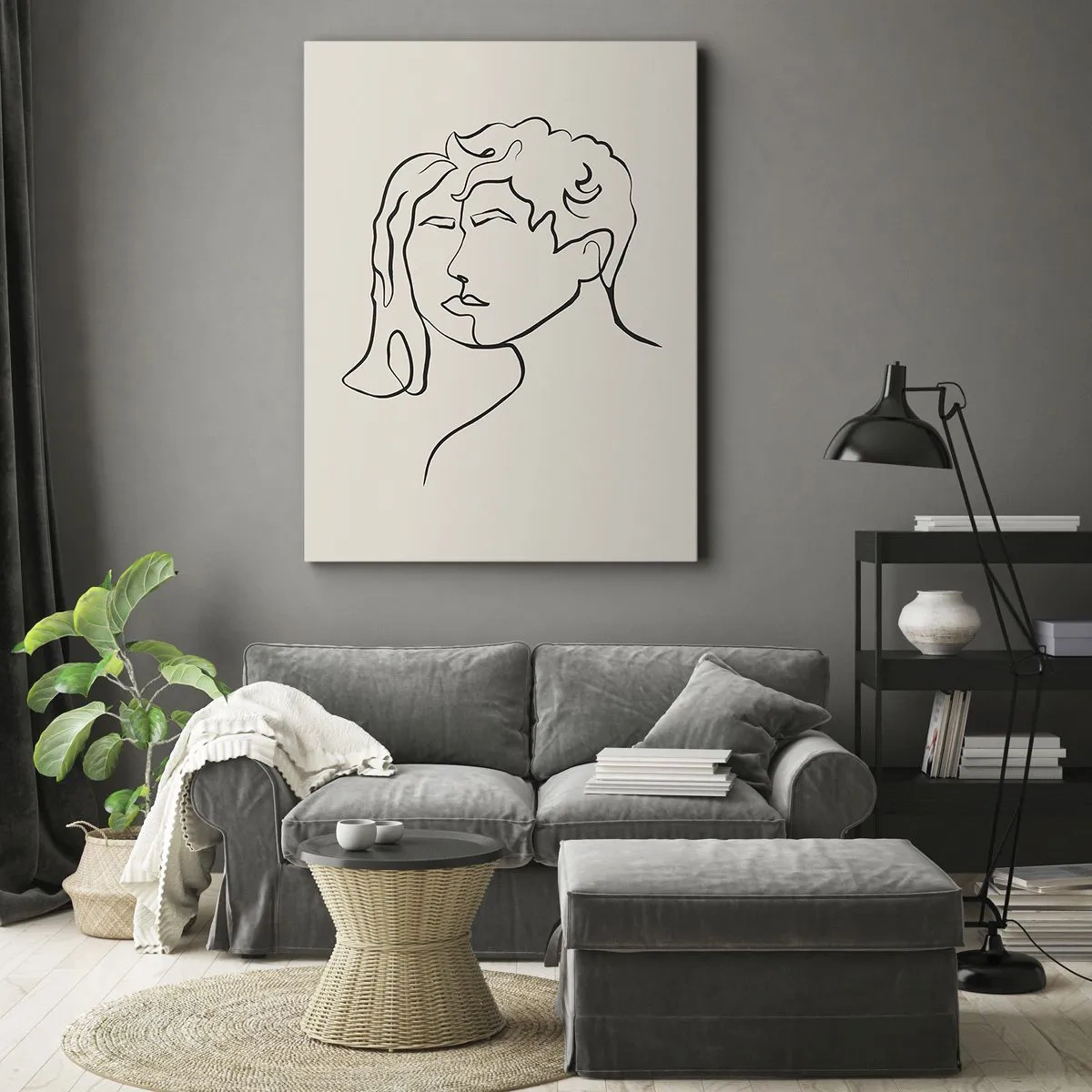 Bild auf Leinwand - Leinwandbild - Und es wurde Einheit - 65x120 cm