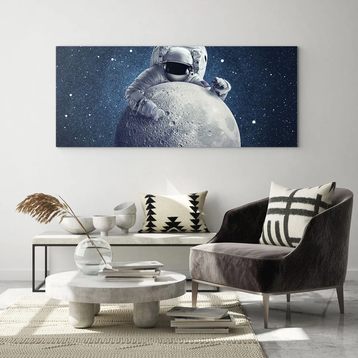 Glasbild - Bild auf glas - Weltraumjoker - 90x30 cm