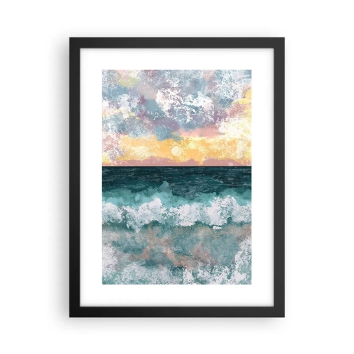 Poster in einem schwarzem Rahmen - Wasser, Licht, Luft - 30x40 cm