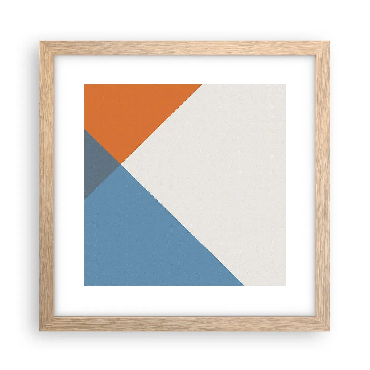 Poster in einem Rahmen aus heller Eiche - In einem Winkel… - 30x30 cm