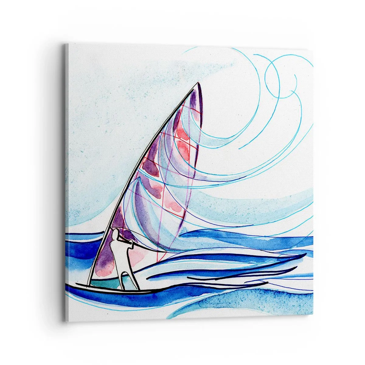 Bild auf Leinwand - Leinwandbild - Mit dem Wind im Rhythmus der Wellen - 70x70 cm
