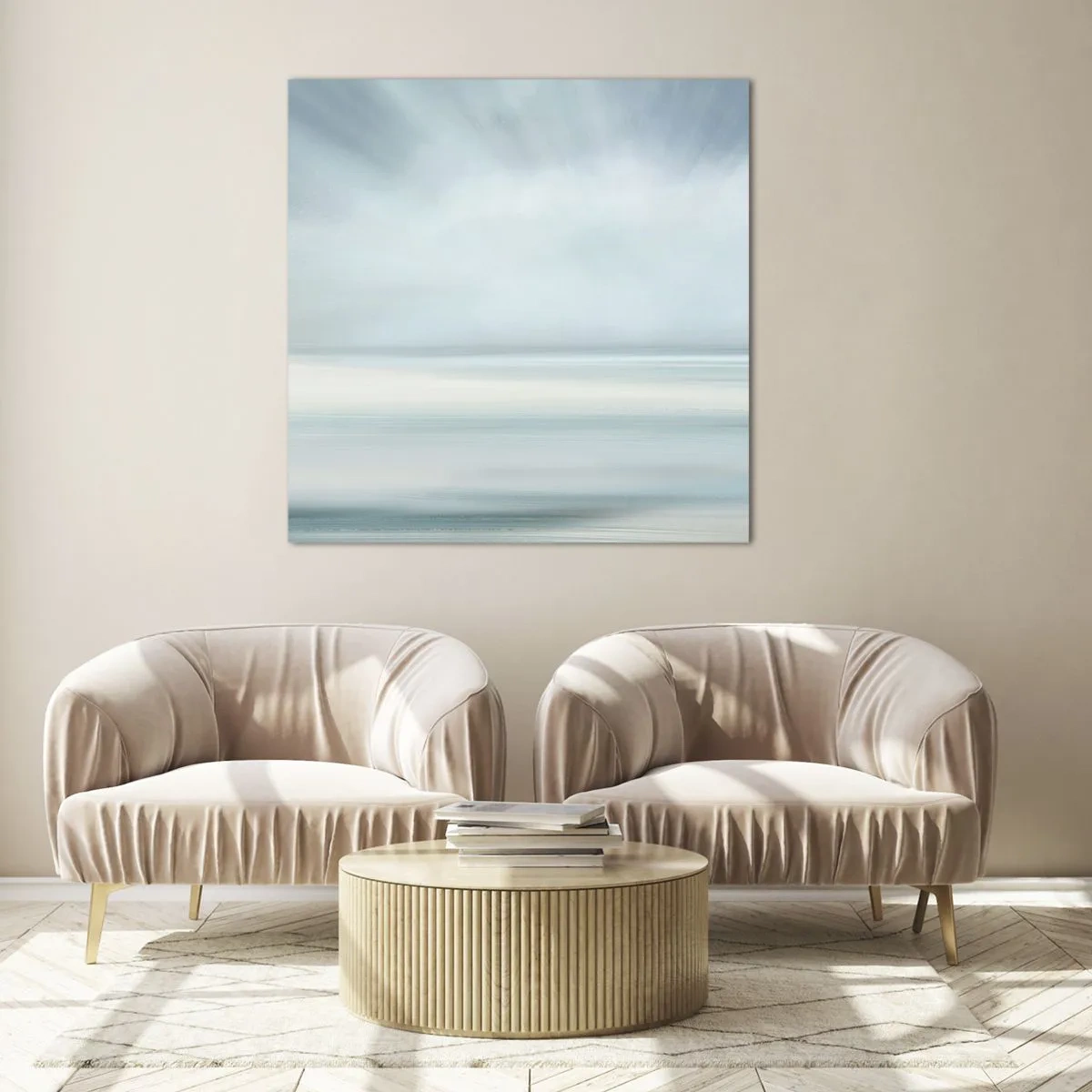 Glasbild - Bild auf glas - Frieden bis zum Horizont - 60x60 cm