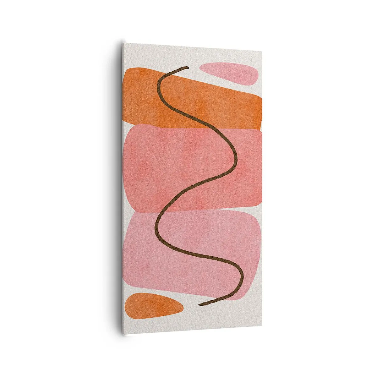 Bild auf Leinwand - Leinwandbild - Sanfte Bewegung der Formen - 65x120 cm