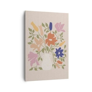 Bild auf Leinwand - Leinwandbild - Zartes Bouquet - 70x100 cm