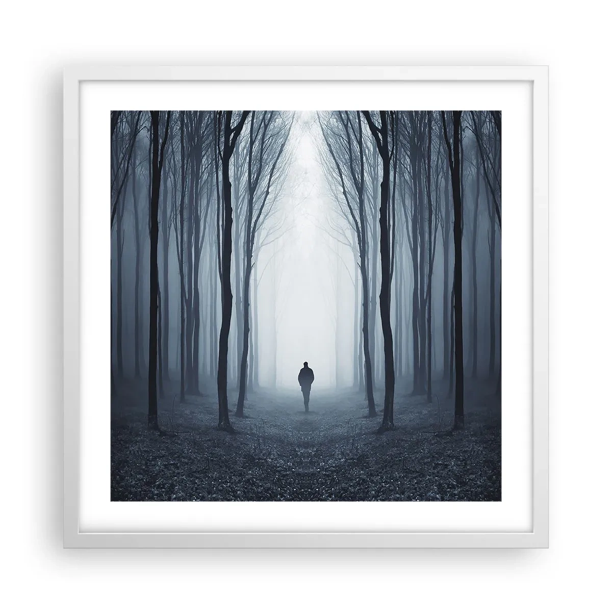 Poster in einem weißen Rahmen - Alles einfach und übersichtlich - 50x50 cm