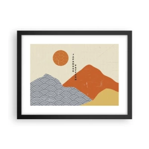 Poster in einem schwarzem Rahmen - Im japanischen Geist - 40x30 cm