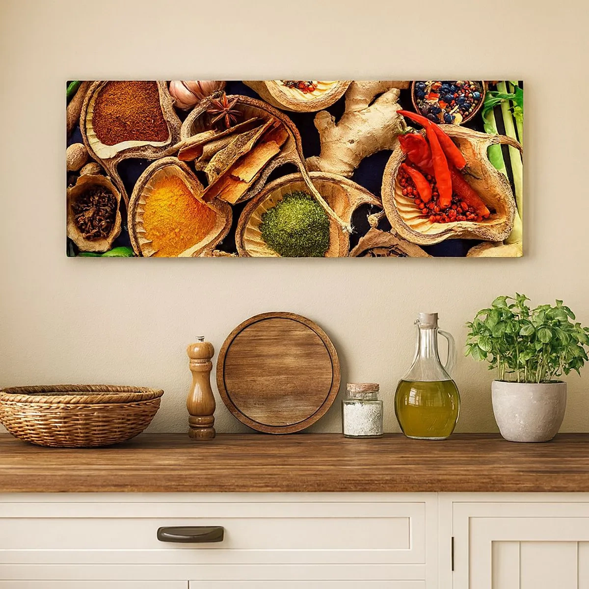 Bild auf Leinwand - Leinwandbild - Nimm was du willst - 100x40 cm