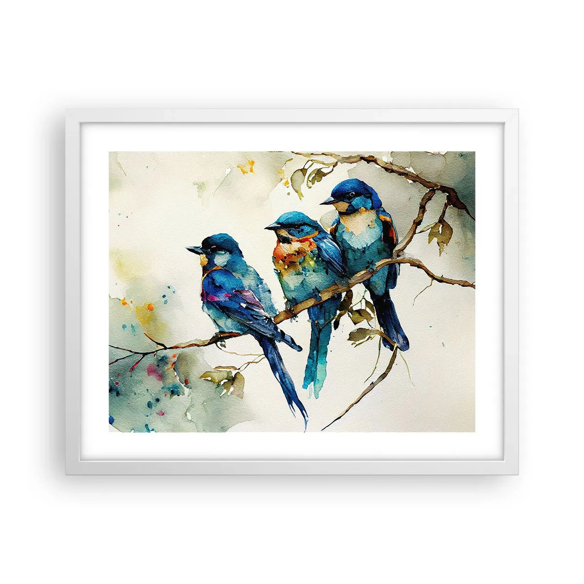 Poster in einem weißen Rahmen - War er beleidigt? - 50x40 cm