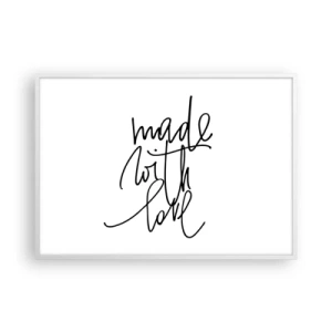 Poster in einem weißen Rahmen - Die beste Marke - 100x70 cm