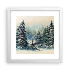 Poster in einem weißen Rahmen - Bereit für Weihnachten - 30x30 cm