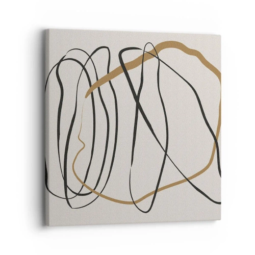 Bild auf Leinwand - Leinwandbild - Komposition – Looptanz - 30x30 cm